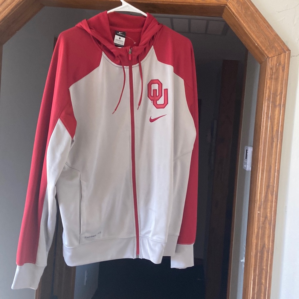 Like new, Never worn-No tag Oklahoma University Full Zip Hoodie Jacket